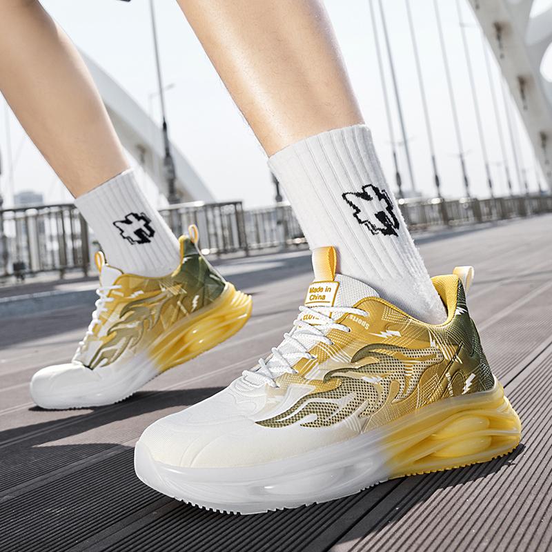 High Quality Men's Casual Sneakers Outdoor Breathable Running Shoes Cushioning Non-slip Sport Shoes Athletic Training Footwear