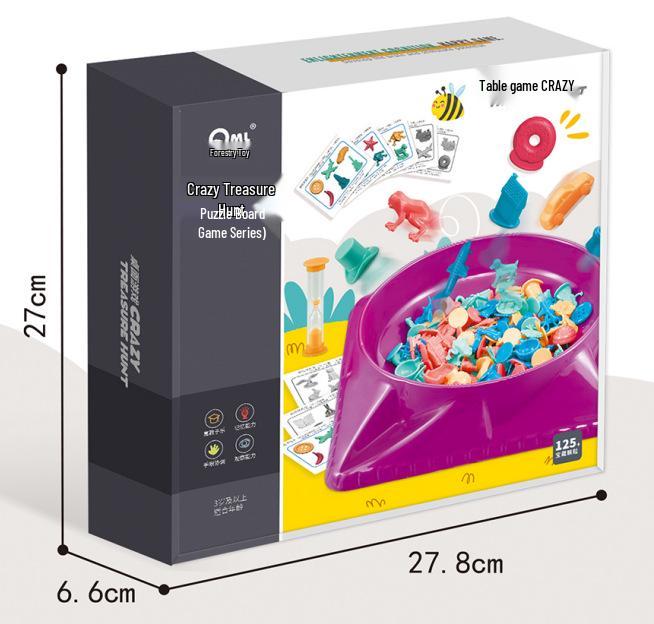Crazy Treasure Hunt: Children's Educational Table Game for Parent-Child Interaction and Focus