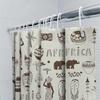 Vintage African Print Shower Curtain Waterproof Fabric Decorative Home Bathroom Accessories Set