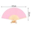 Folding Fan Hand Diy Chinese Folding Fan Wooden Bamboo Antiquity Folding Fan