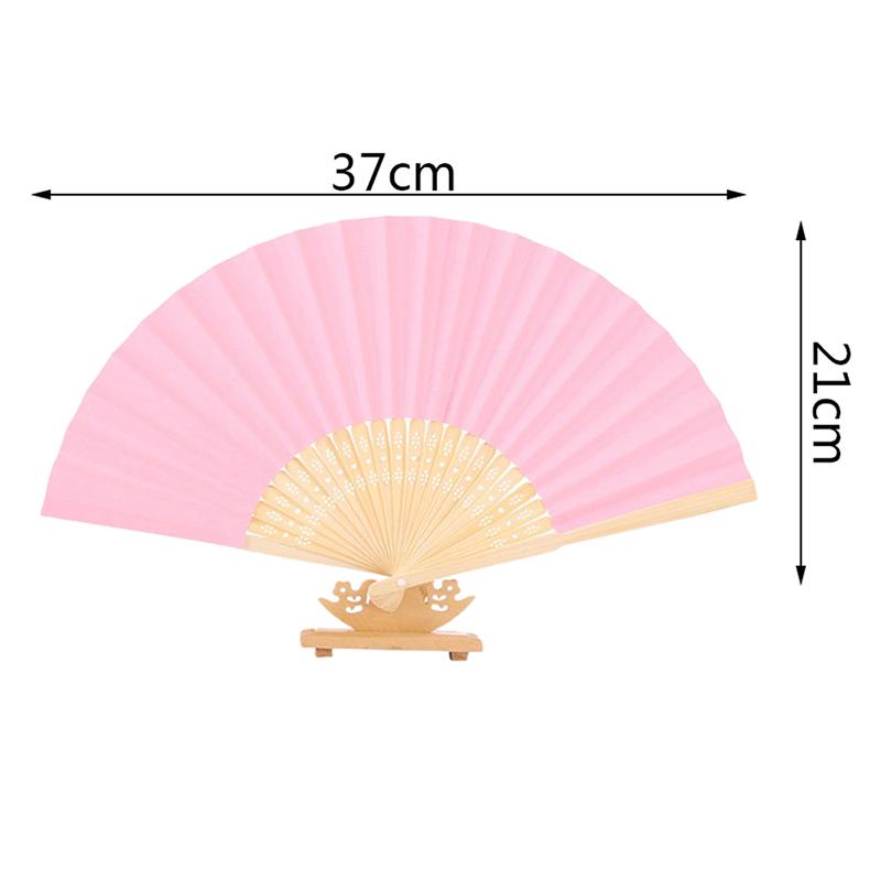 Folding Fan Hand Diy Chinese Folding Fan Wooden Bamboo Antiquity Folding Fan