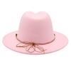 Wholesale New Bead Top Hat Literary Jazz Hat Men'S And Women'S Felt Hat Sunshade Woolen Hat British Tibetan Hat