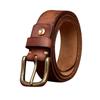 Belt Men's Width Washed-out Vintage Distressed First Layer Cowhide Leather Pin Buckle Casual Jeans Belt Men