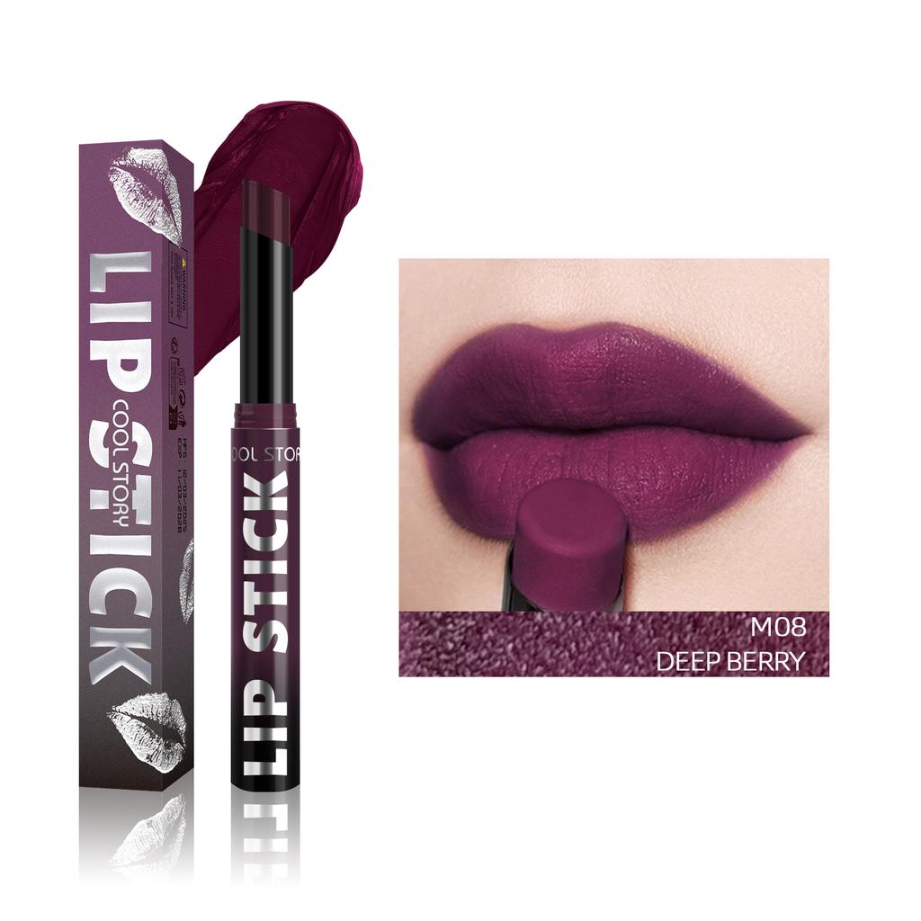 8 Colors Matte Lipstick Pencil Waterproof Long Lasting Non-Stick Cup Lip Stain Tint Beauty Nude Lipstick Pen Makeup Cosmetics