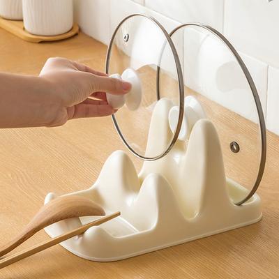 Löffel-Topfdeckelhalter für den Schreibtisch, großes Fassungsvermögen, Geschirr-Aufbewahrungsregal für die Verwendung in der Küche zu Hause