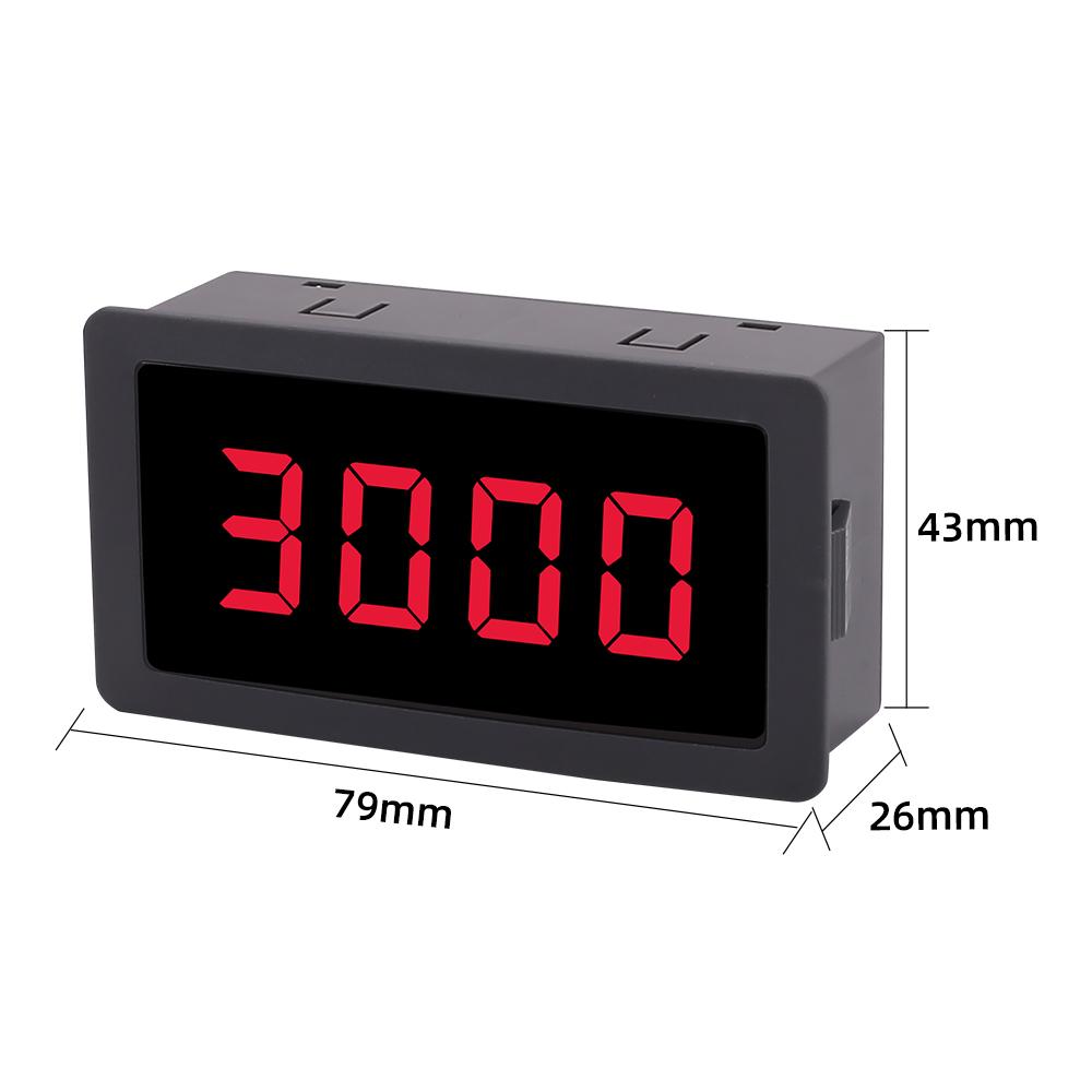 LED Blue Green Tachometer Gauge RPM Speed Meter 4 Digital +Hall Proximity Switch Sensor NPN 12V 24V Accessories Tachometer Sets 1