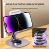 Universal All-Metal Rotating Phone and Tablet Stand with Foldable Design for Desktop Use During Live Streaming