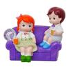 Cute Romantic Couple Showpiece Sitting On Sofa, Anniversary Valentine Gift