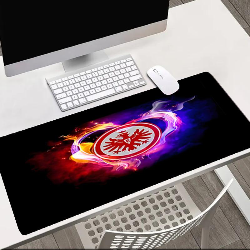 Flaming Heart Frankfurt Emblem Mouse pad Office Desk Mat, Gaming Mouse Pad Mousepad, keyboard pad,Heavy-Duty Non-Slip Rubber Backing, Gift