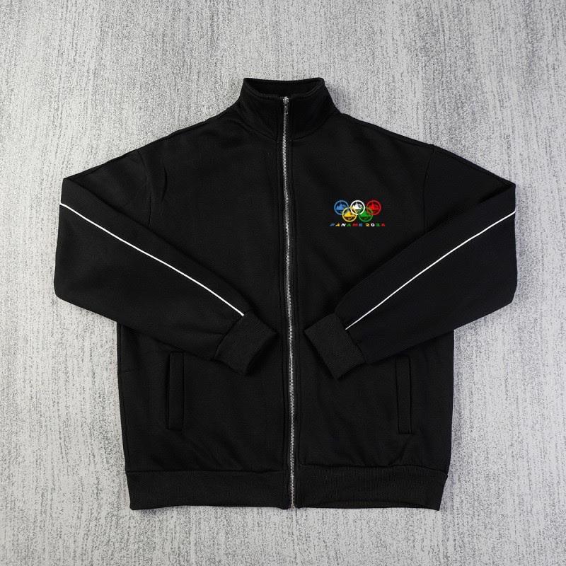 LUXEONHigh Street Y2K Letter Pattern Zipper Sports Fashion Tops for Men and Women.