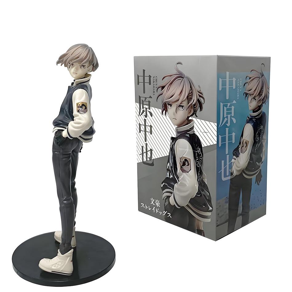 Q Version Bungo Stray Dogs Dazai Osamu Chuuya Nakahara Figure PVC Model Japanese Cartoon Figurines Decor Collection Toy Gift