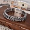 2026 Bracciale a Catena con Motivo Erba Tang a Forma di Cuore Larghezza 13mm Tendenza Retrò Personalità