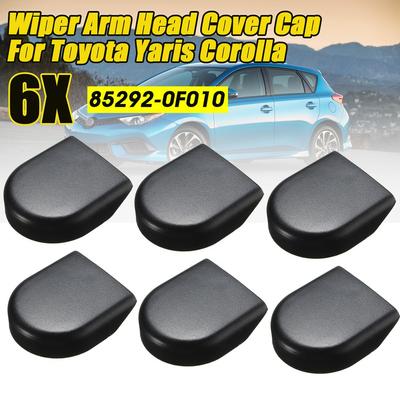 6Pcs Replacement Wiper Arm Head Cover Cap For Toyota Yaris Corolla Verso Auris