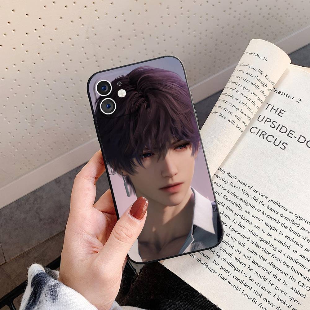 R-Rafayel Love And D-Deepspace Phone Case For IPhone 17 Air 16 15 14 13 Pro Max 11 12 Black Silicone Cover