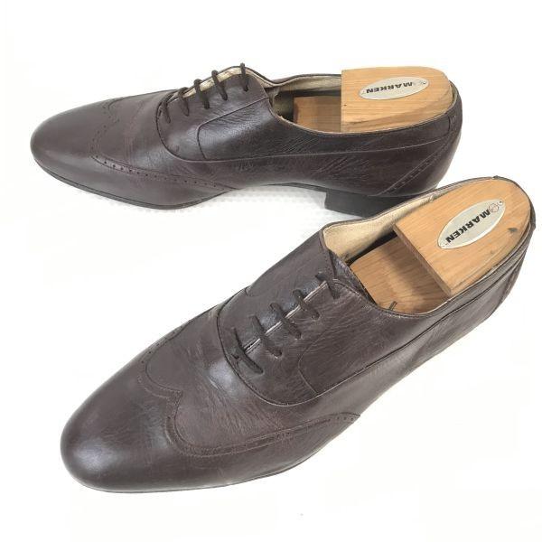 

Italy Made/BRASSBOOT/Leather Wingtip Balmoral Shoes/10.5M/28.0/Brown/BROWN/Closed Lacing Business Dress Shoes
