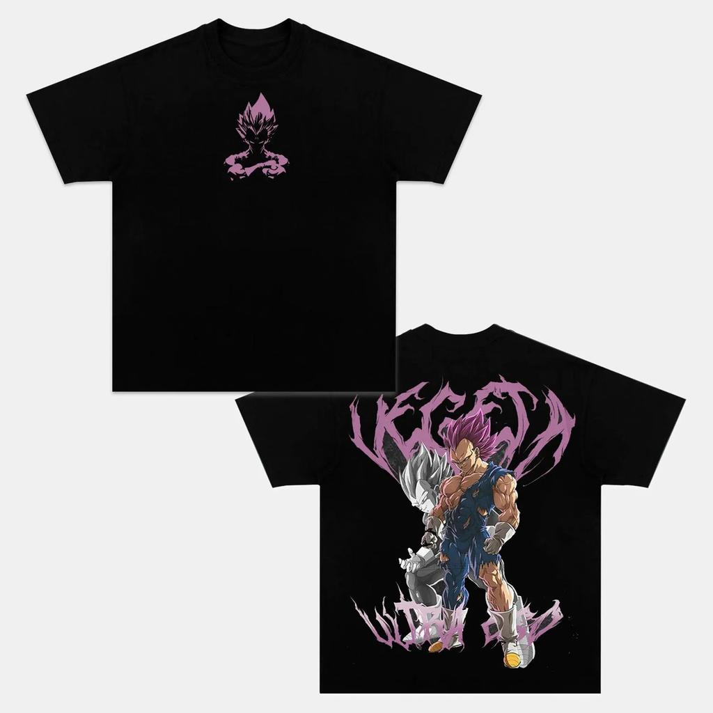 Tricou Bumbac cu Mânecă Scurtă Imprimeu Dragon Ball Z Son Goku Vegeta Unisex Haine Femei Harajuku Yk Tee Tricou Casual Vintage Topuri