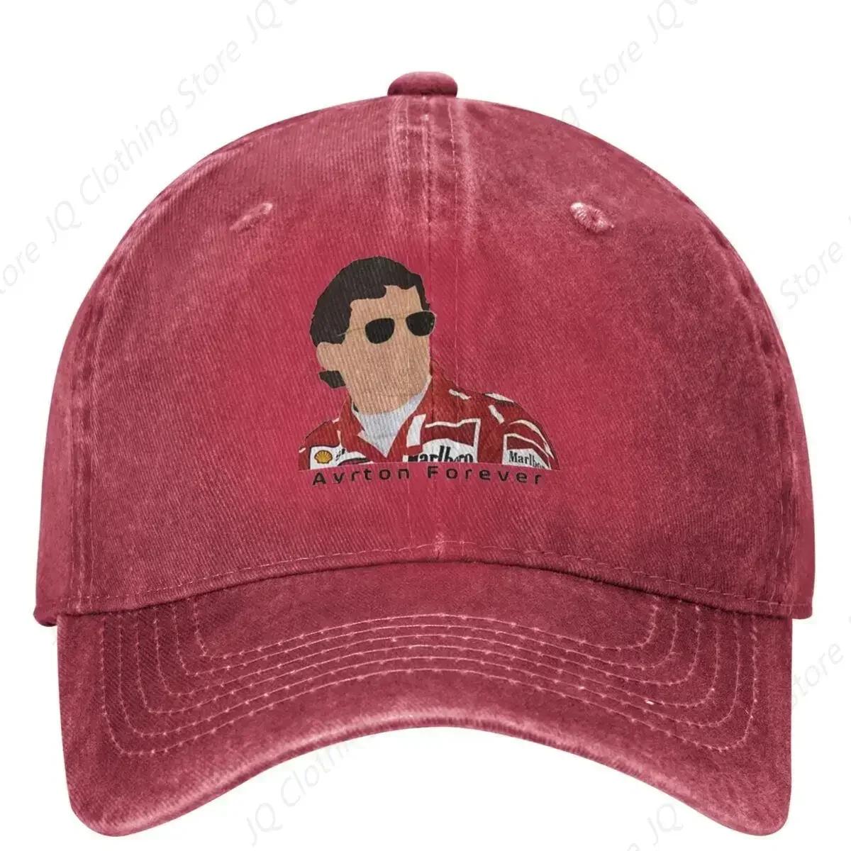 Бейсболка Айртона Сенны Ayrton Forever Винтажная Женская Мужская Хип-Хоп Папина Кепка Защита от Солнца Kpop Рок Кепка Snapback Подарок Adjustable