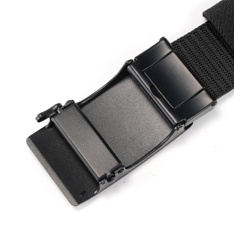 New Canvas Belt Men's Versatile Casual Outdoor Nylon Tactical Belt Middle-aged and Young Automatic Buckle Belt Men