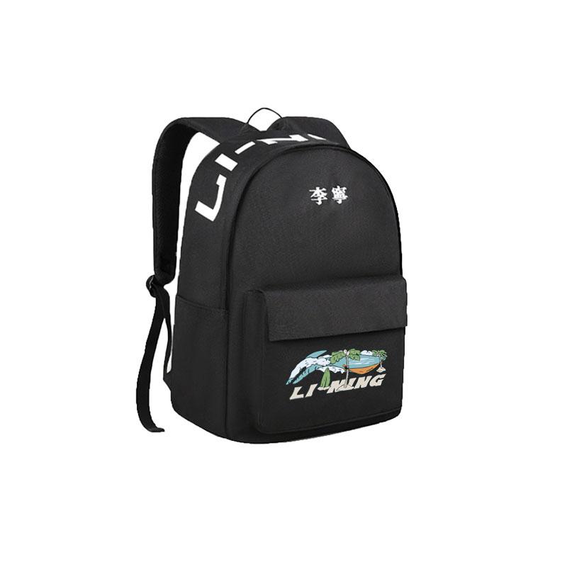 New LiNing Polyester Backpack Regular Unisex Black ABSU549-9