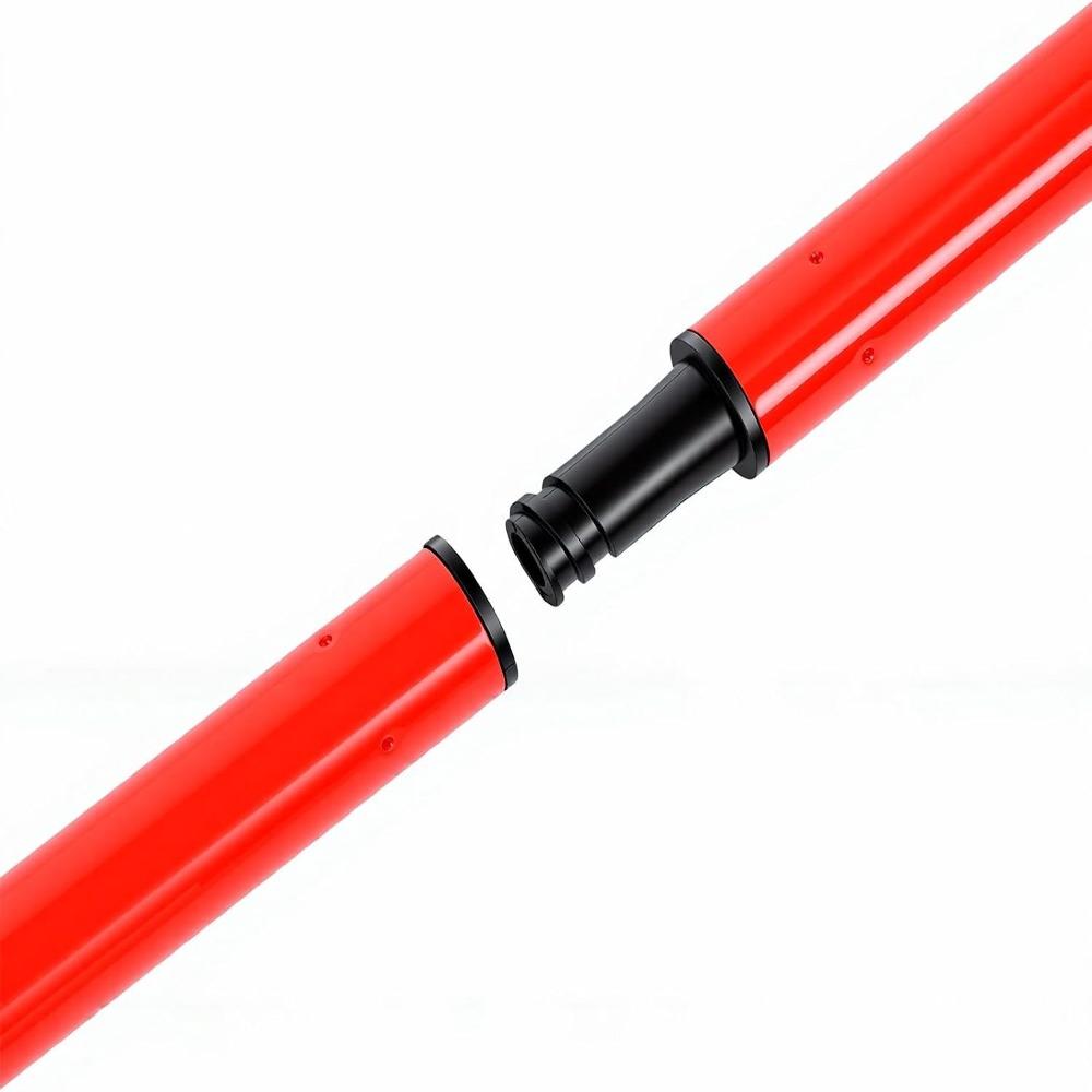 Red Gutter Cleaning Tool Extension Extension Pole Attachment Durable Leaf Grabber