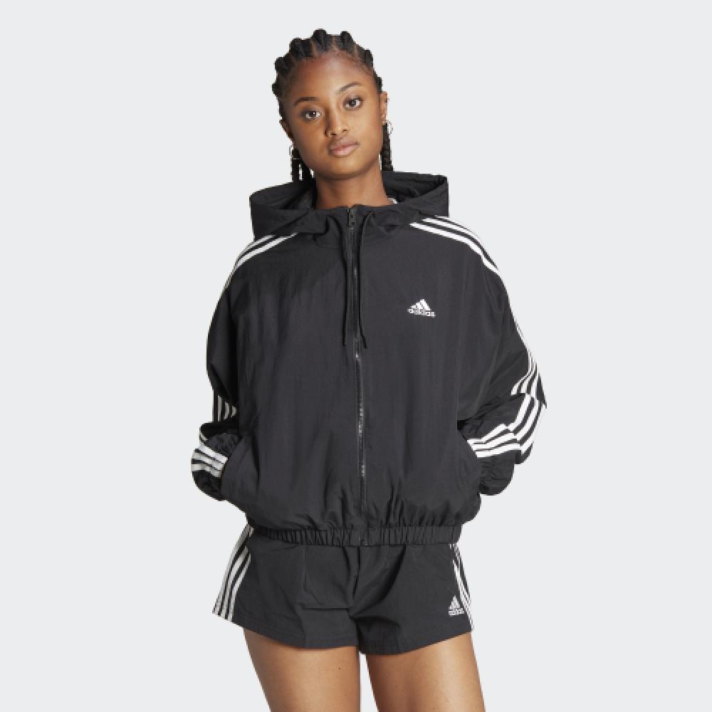 Adidas Essential 3s Woven Windbreaker Black Ht3399