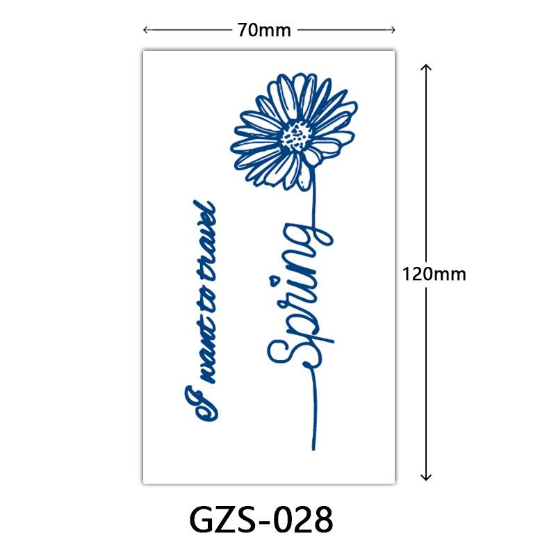 Juice Herbal Tattoo Sticker, Finger Sticker, Juice Semi-Permanent Tattoo Sticker, Sweat-Proof Tattoo