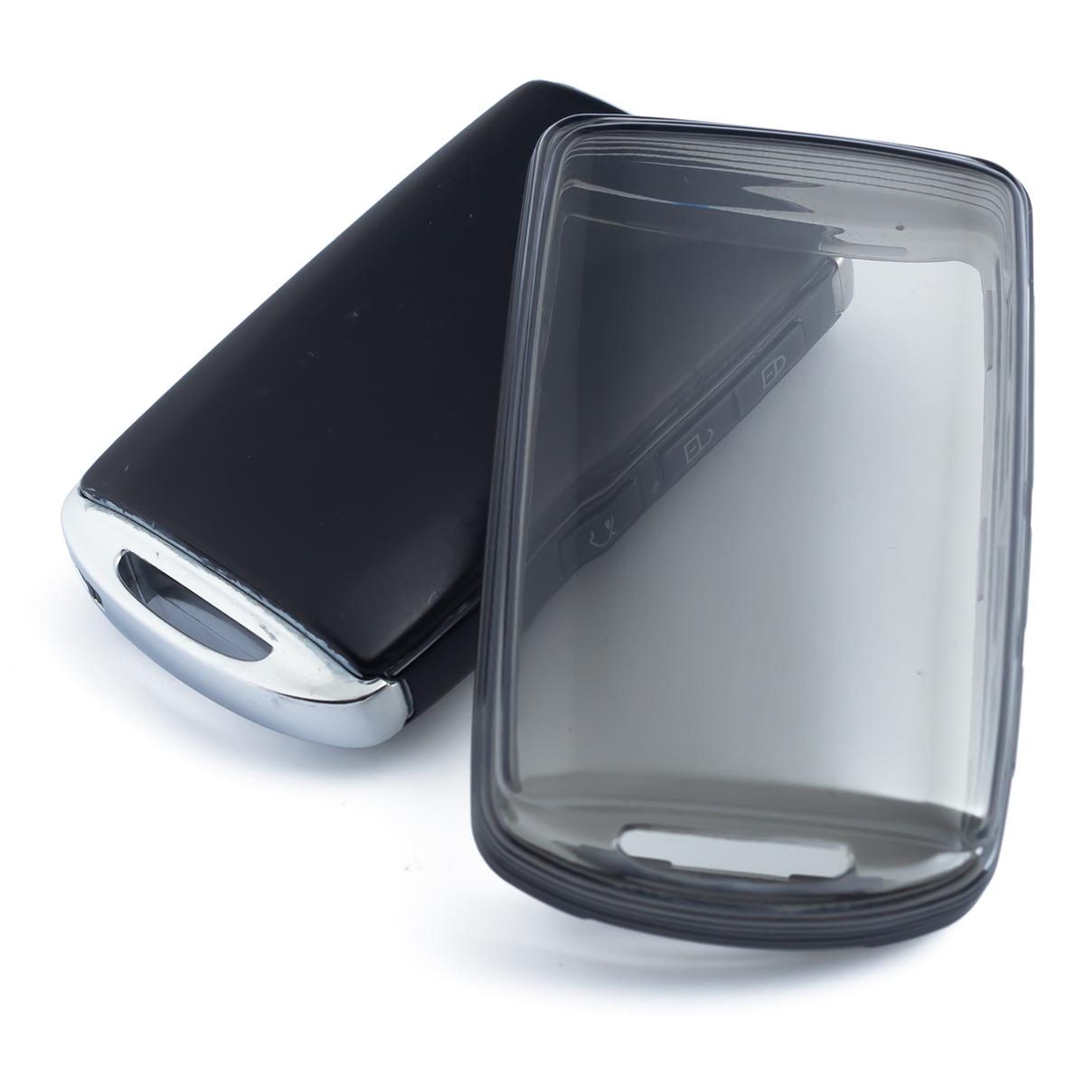 

Slim Car Key Fob Case Cover Keychain Holder For Mazda 3 6 CX30 CX50 CX60 CX70 CX90 CX5 CX9 MX5 MX30 Black Transparent