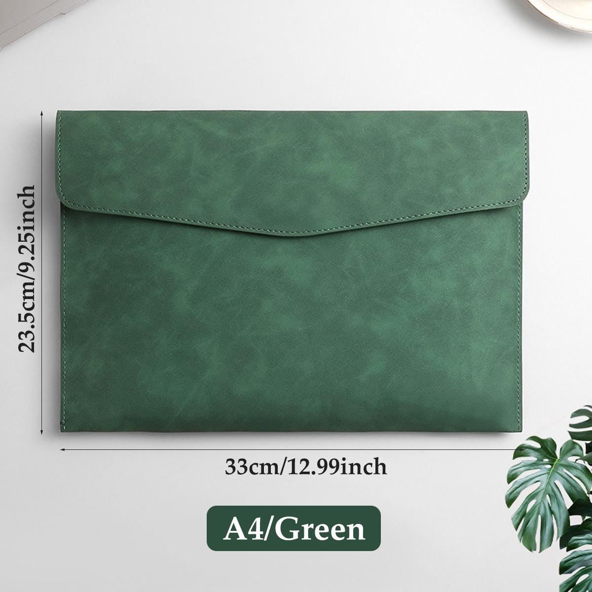 

1 шт. Кожаная папка-файл формата А4, водонепроницаемая, износостойкая, сверхбольшой вместимости, для бизнеса, офиса, школы, принадлежности для хранения файлов