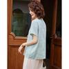 Paster New Chinese Style Embroidered Summer Outfit Set for Mothers
