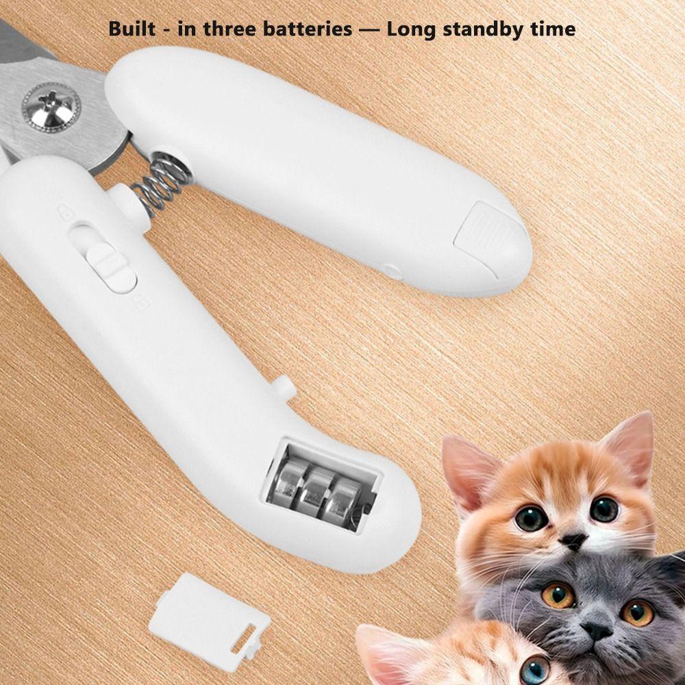 1Pcs Cat Claw Pet Grooming Tool with Light Nail Trimmer Machine Durable Pet Nail Clipper