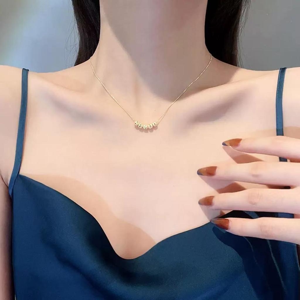 Niche design temperament butterfly fairy silver necklace collarbone chain foreign personality advanced feeling sweet and cool accessories chain