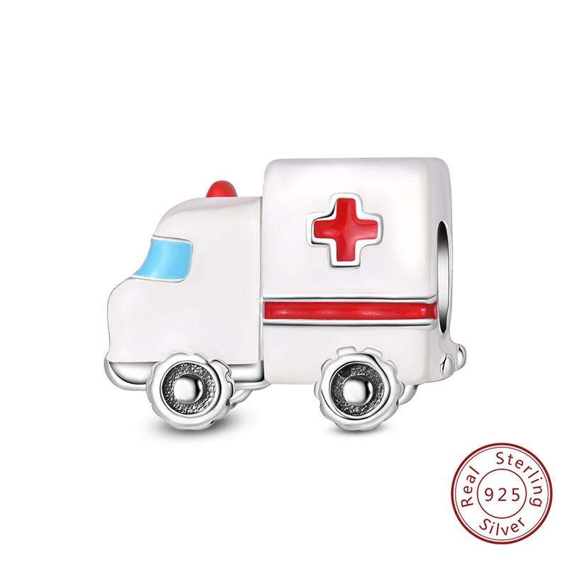 Silve Charms Beads Doctor'S Teeth Dentist Charms First Aid Kit Dangle For Bracelet Occupation Jewelry Gift