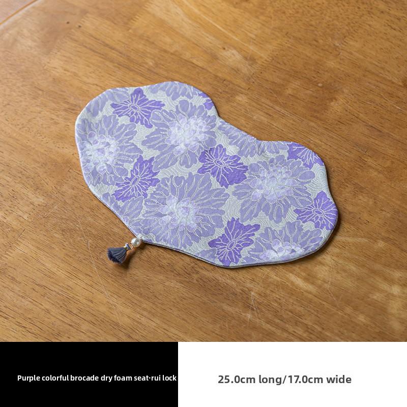 

Brocade Dried Tea Mat Household Tea Table Insulation Pad Zen Table Double-sided Mat TeaSet Accessories Tea Towels