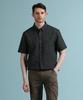 PANICALE Blue Seersucker Check Short Sleeve Shirt
