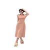 Sexy Pure Desire Style Spice Girl Long-sleeved Dress Women's Autumn New One-word Shoulder Neck High Waist Medium and Long Skirt Tide