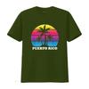 Mens Puerto Rico Retro Palm Tree Sunset Vacation Beach Trip T Shirt Black vintage Washed Comfortable Casual designer clothes