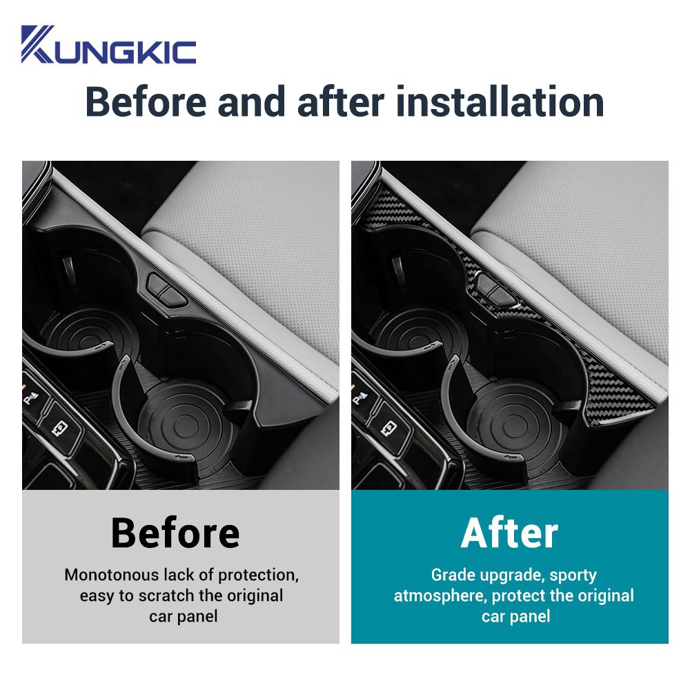 Real Soft Carbon Fiber Sticker For Kia Sportage NQ5 2025 2025 2025 2025 LHD RHD Car Gear Cup Holder Trim Interior Accessories