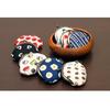 Prairiedog Coin Purse 2.6 Inch Korondaruma Made In Japan Yukata Fabric Traditional Pattern Souvenir Size: Approx. 10x9x2cm