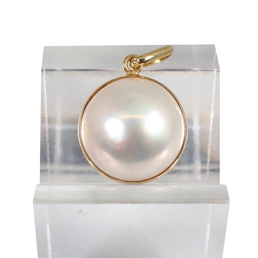 

[Б/у] K18 Mabe Pearl/13.7mm Подвеска Верхняя часть [g280-90]