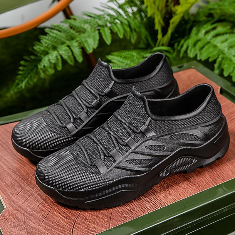 Men's Rain Boots Flat Waterproof Wear-resistant Kitchen Car Wash Work Shoes Outdoor Male Sneakers Men's Light Fishing Shoes