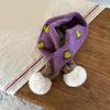 Children Knitted Scarf Soft and Warm Heart Pattern Neck Warmer Fashionable Autumn Winter Various Outfit Neck Gaiter