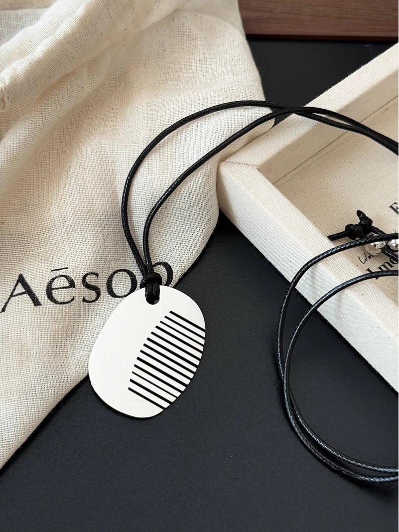 Sunflower Oni Pendant Necklace with Black Velvet Rope - Elegant Long Sweater Chain for Women