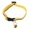 A20F-Adjustable Reflective Pet Collar Safety Release Buckle With Bell For Cat Dog