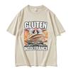 Funny Gluten Intolerance Meme Graphic T Shirt Unisexs Women Retro Fashion Short Sleeve Tshirts Harajuku Oversized Breathable Top