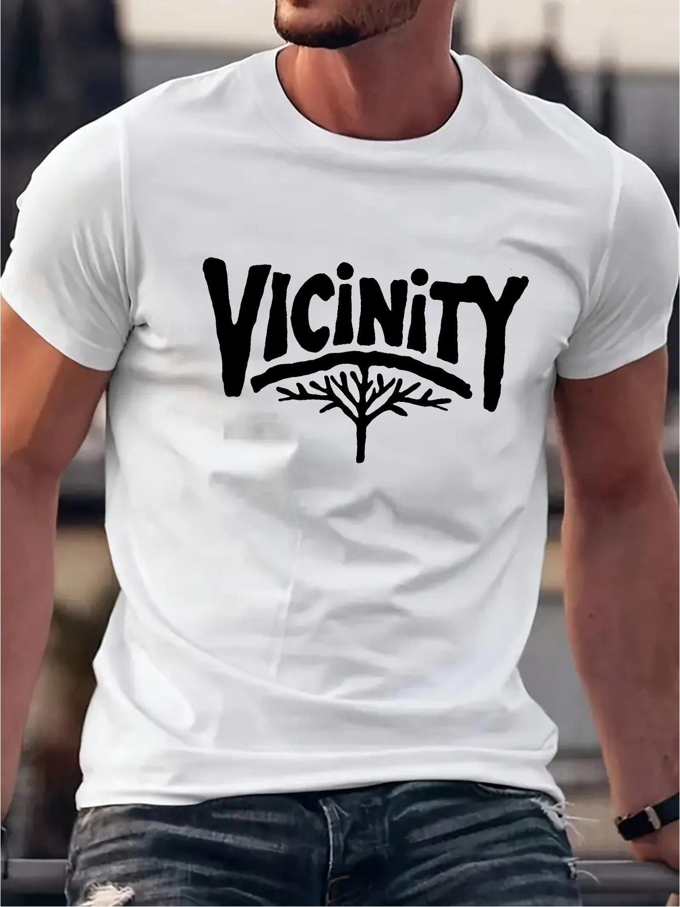Vicinity Graphic T-shirt - Black Cotton Blend S