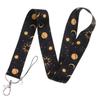 Sun and Moon Phone Lanyard Keyrings ID Card Holder Badge Holder Phone Neck Strap Hanging Rope