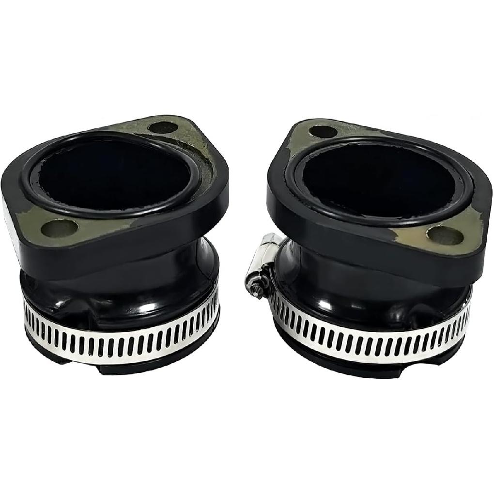 2Pcs Intake Manifold Boot Joint Carburetor Carb Flange Socket Fits for Polaris Indy 400 440 500 600 650 1985-2000, Replaces 3083171, 3084325