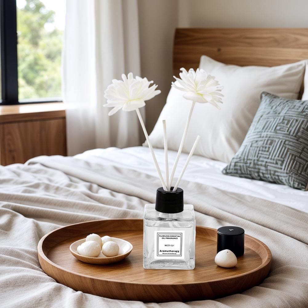 50ML Reed Diffuser Oil Flameless Home Fragrance Oil Air Freshener Scent Air Car Odor Sticks Aromatherapy Diffuser Office Decor