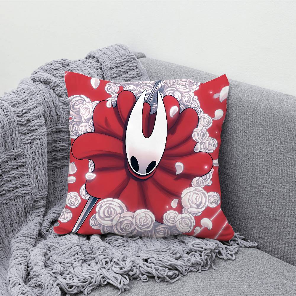 H-Hollow K-Knight Chibi Throw Pillow Case For 45x45cm 55x55cm 30x30cm Square Car Pillowcase Home Bedchamber Decor Gift