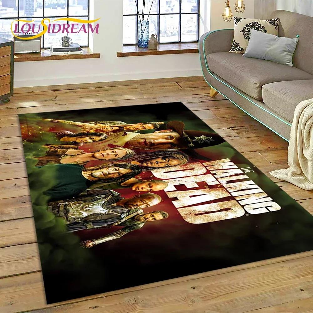 3D The Walking Dead Lincoln TWD TV Carpet Rug for Bedroom Living Room Home Sofa Decoration,Children Game Large Decor Floor Mat
